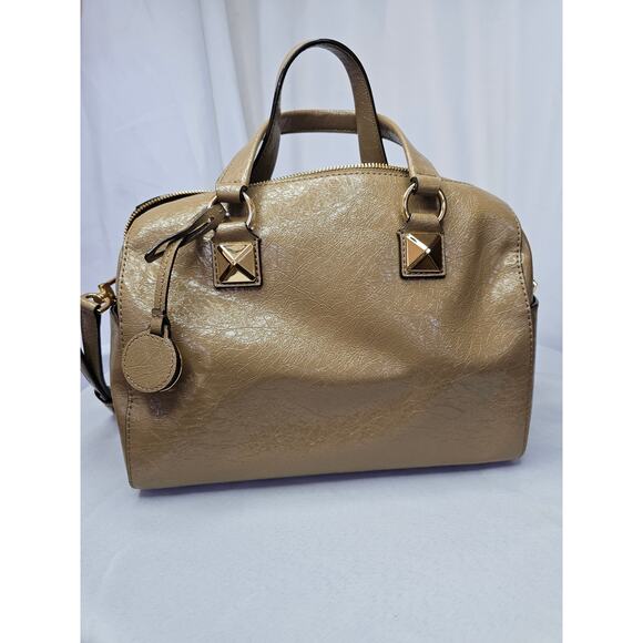 MICHAEL Michael Kors Grayson Medium Duffle Satchel Purse Husk Color NWT - Picture 2 of 6